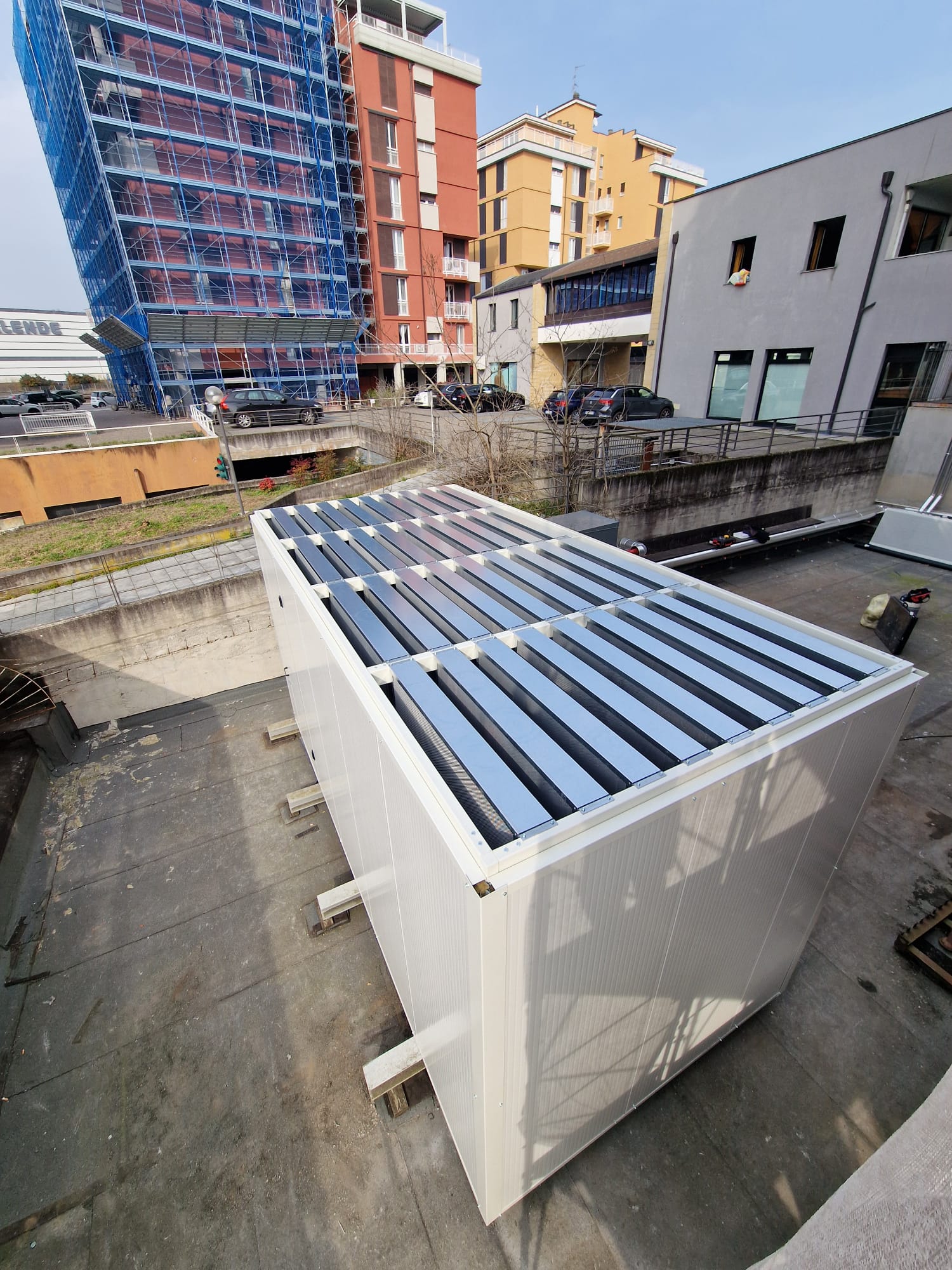 Cabina fonoisolante per pompe di calore